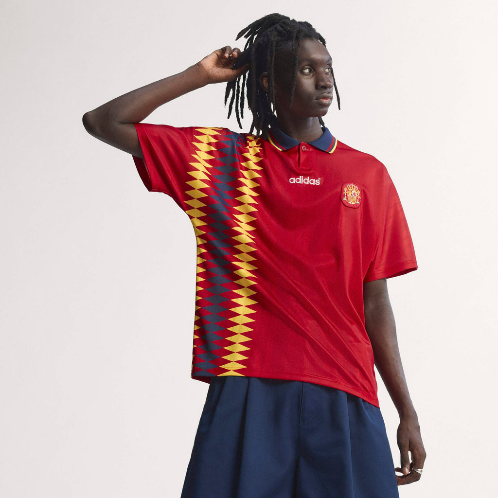adidas Spain Home 1994 Mens Soccer Jersey Red