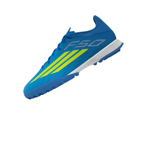 adidas F50 League TF Turf Mens Soccer Cleats Blue Yellow Aqua