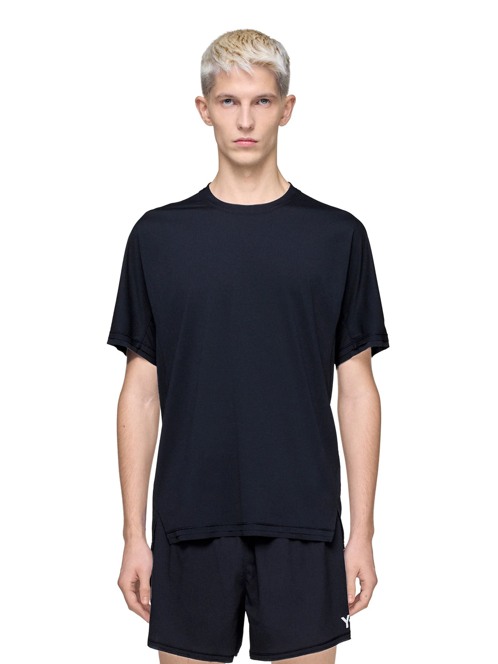 Adidas Mens Y 3 Running Short Sleeve T Shirt