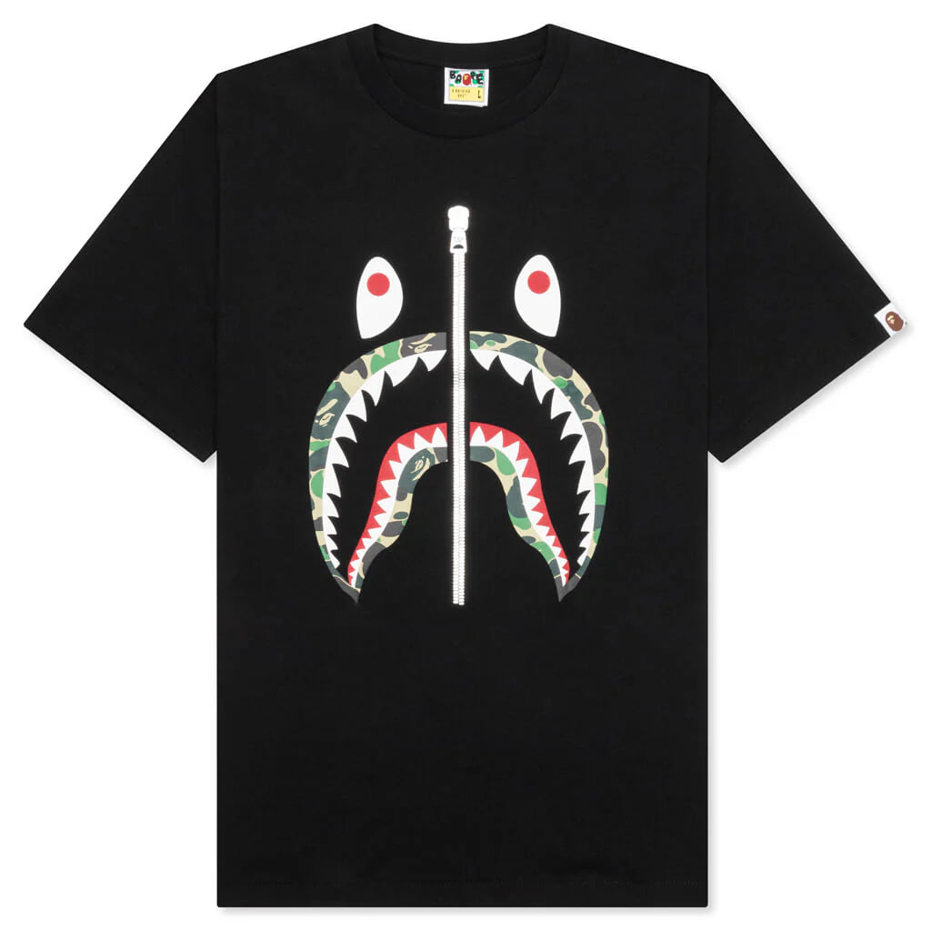 ABC Camo Shark Tee Black Green