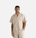 Brushed Camp Mens Short Sleeve Shirt Sand