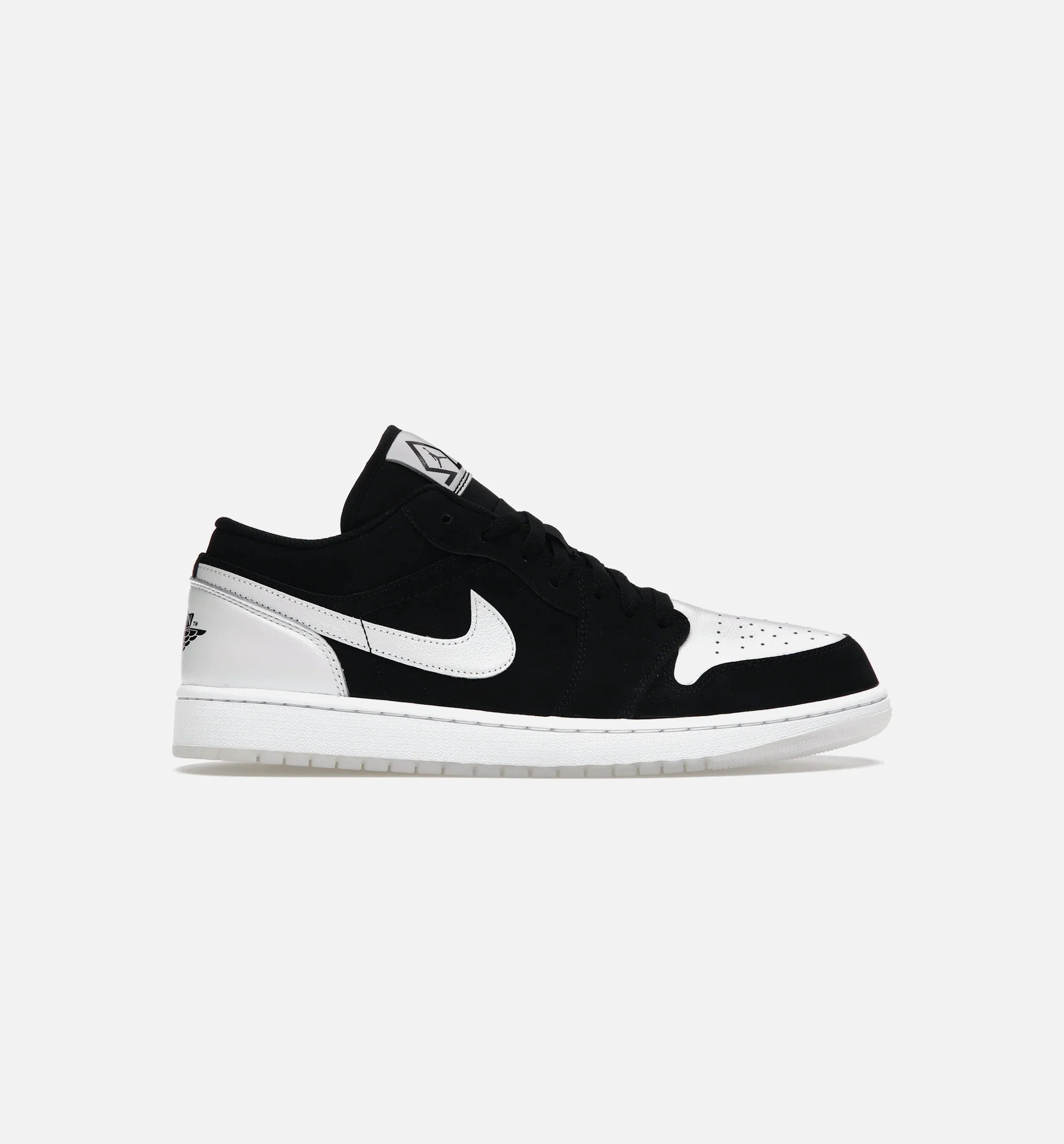 Air Jordan 1 Low Diamond Mens Lifestyle Shoes Black White Limit One Per Customer
