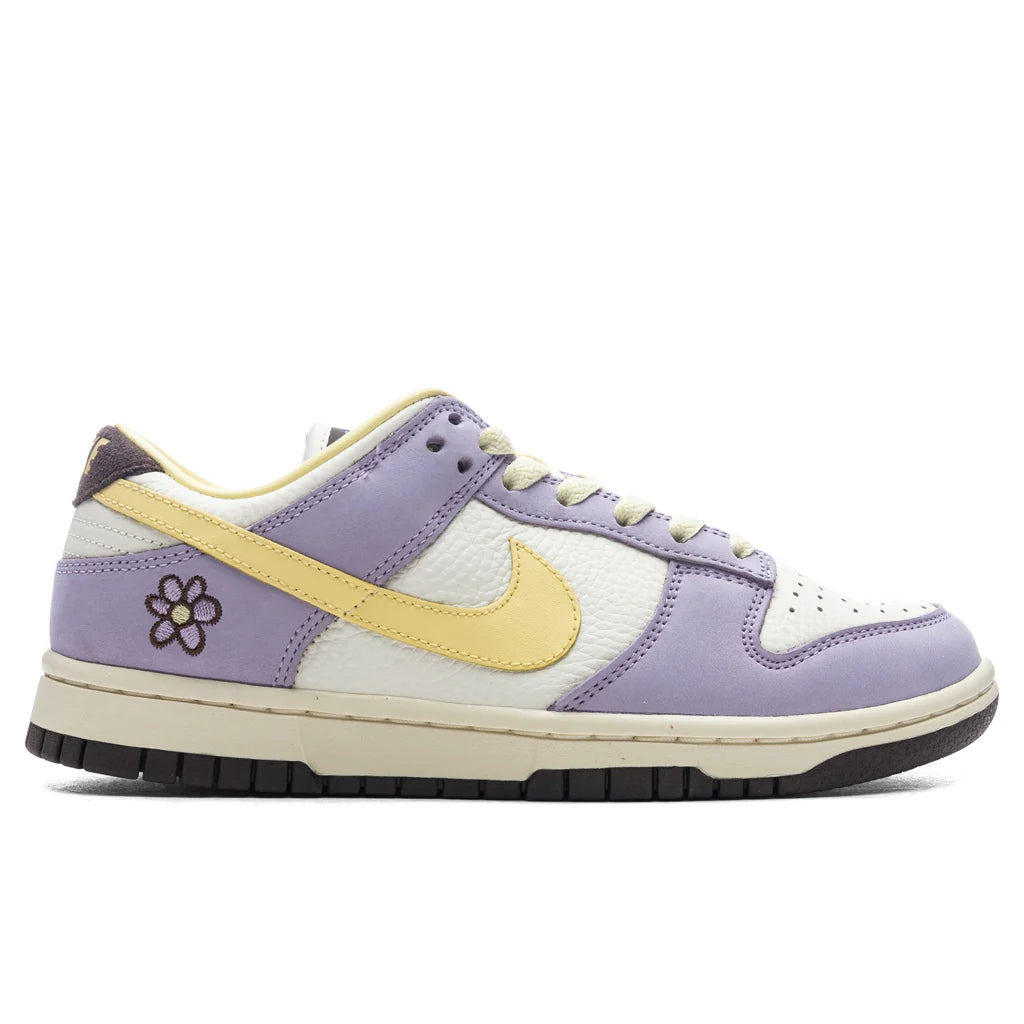 Womens Dunk Low Lilac Bloom Lilac Bloom Soft Yellow Sail