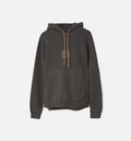 Flight Heritage Washed Fleece Mens Hoodie Black