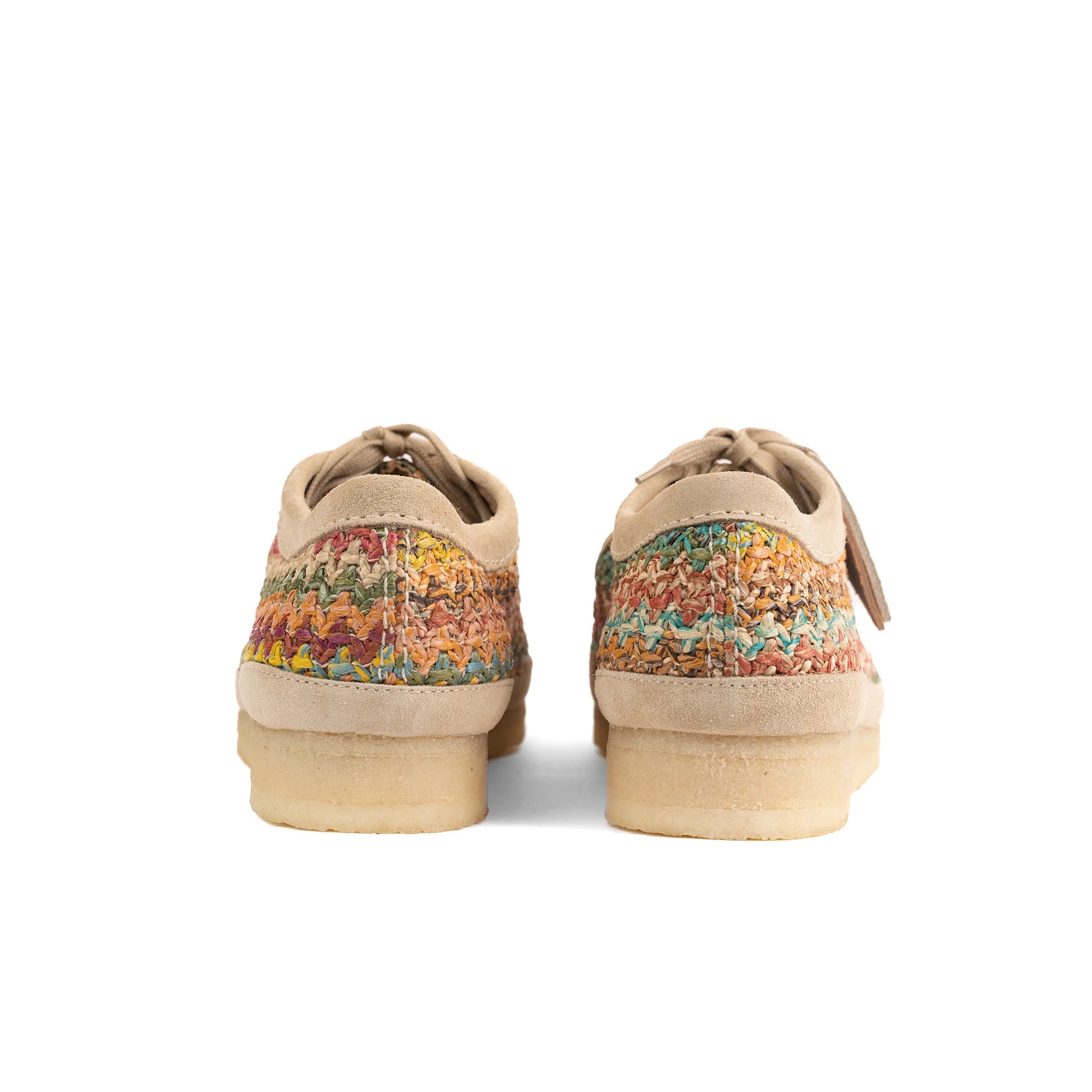 CLARKS WALLABEE MULTICOLOUR RAFFIA