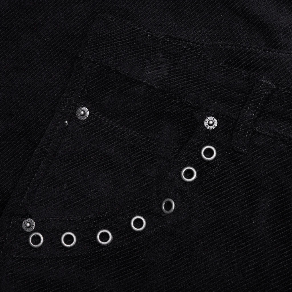 Brushed Bell Bottom Pant Black