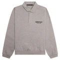 Fleece Polo Heather Gray