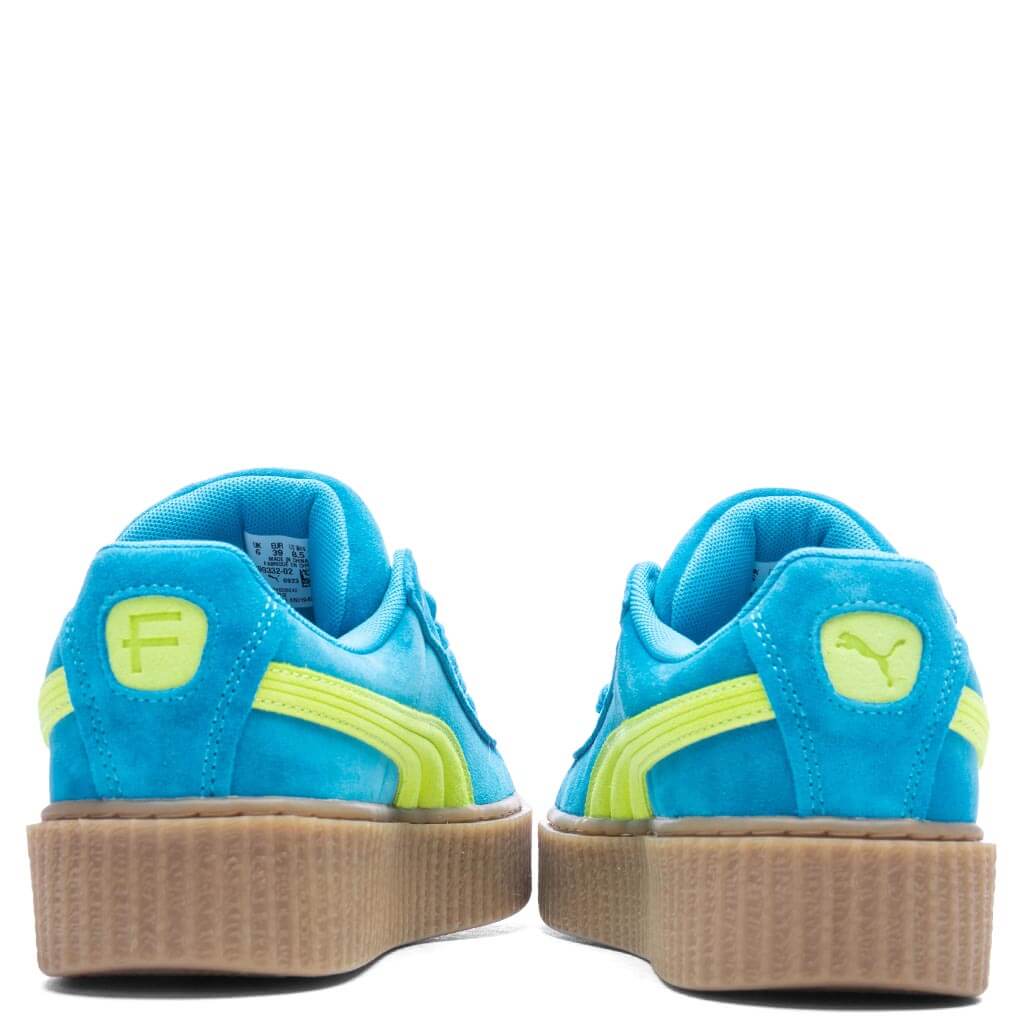 Womens Puma x Fenty Creeper Phatty Speed Blue Lime Pow Gum