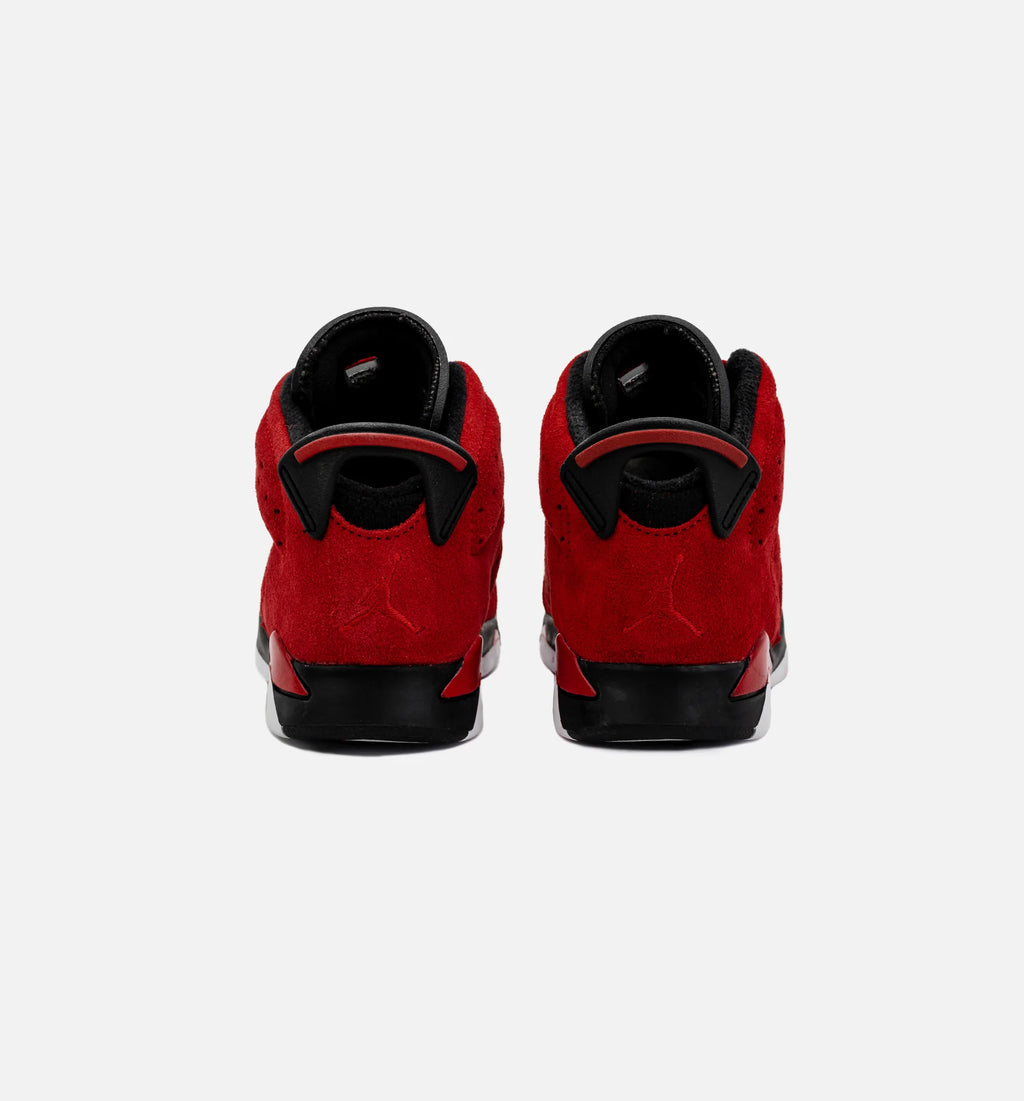 Air Jordan 6 Retro Toro Bravo Preschool Lifestyle Shoe Red Black