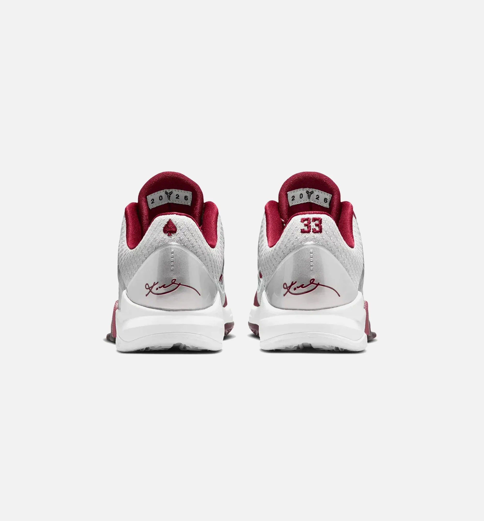 KObe 5 Protro Lower Merion Grade School Lifestyle Shoe Metallic Silver Team Red White