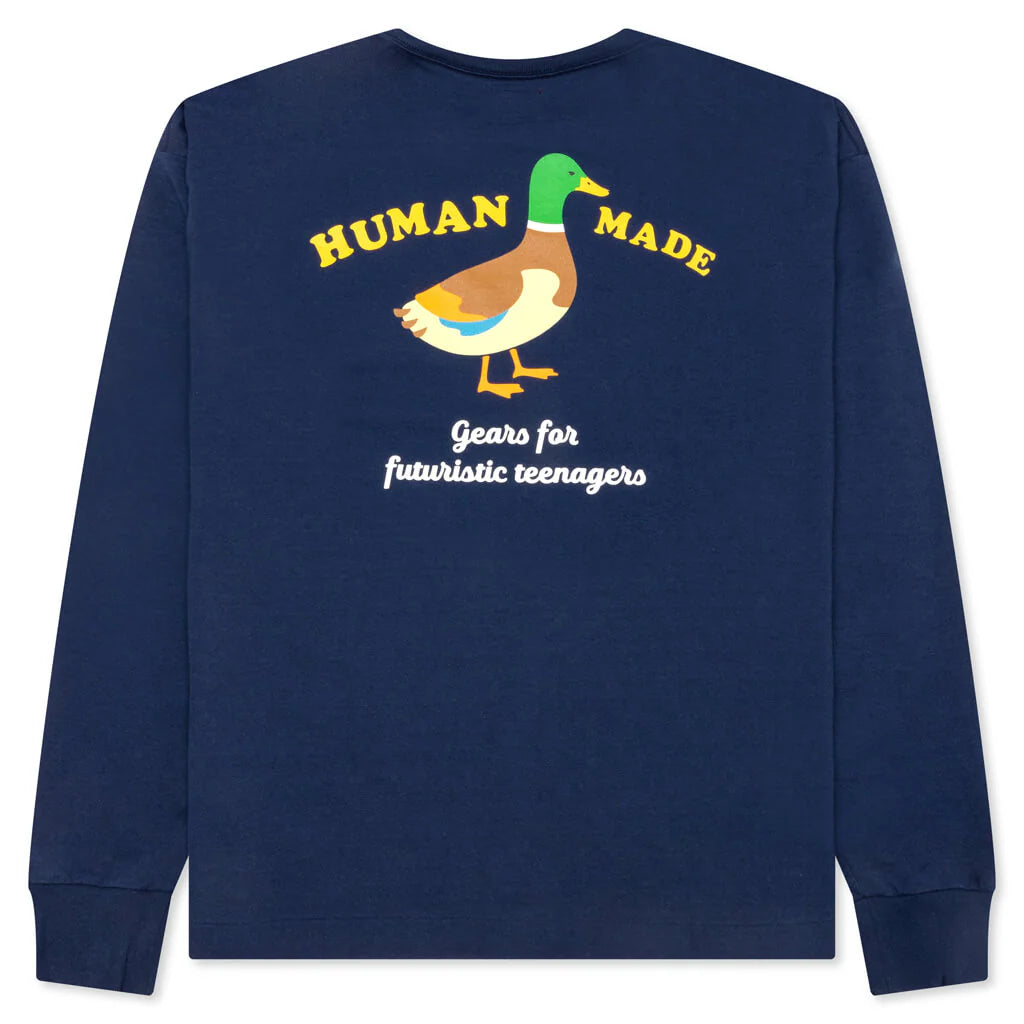 Graphic L S T Shirt 3 Navy