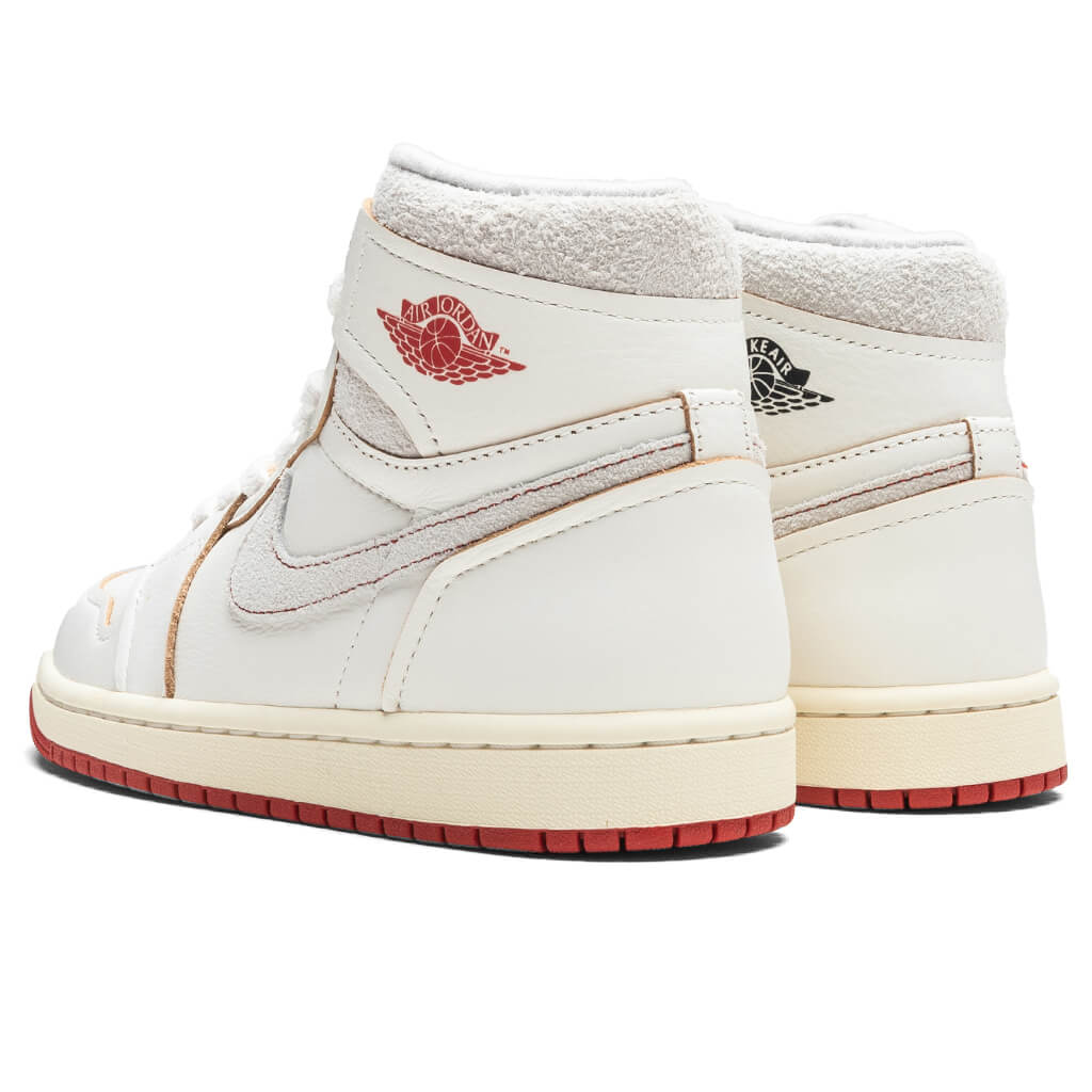 Womens Air Jordan 1 High OG Rare Air Sail Cinnabar Light Bone