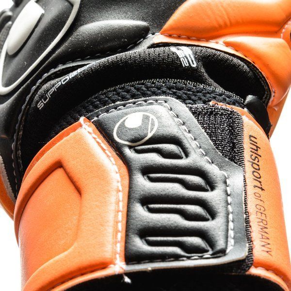 Uhlsport Ergonomic HN Soft Support Frame Goalkeeper Gloves Orange Black
