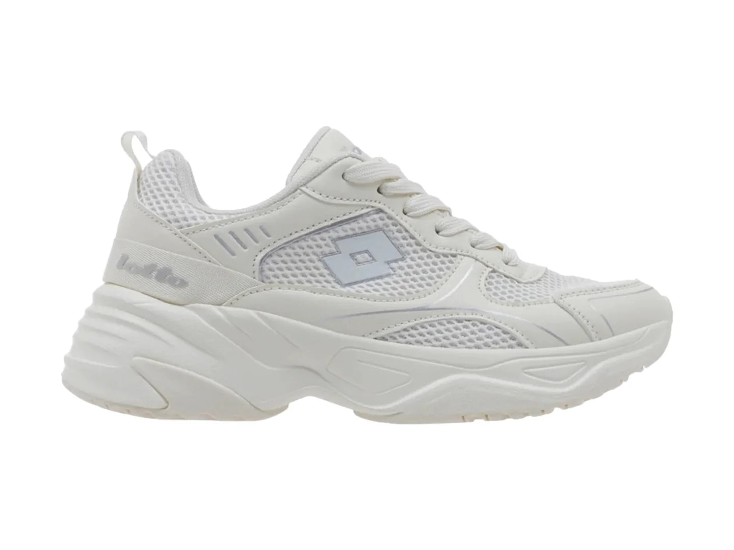 Tenis Lotto Galanty Beige y Gris para Mujer