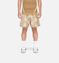 CLOT Heritage Print By Edison Chen Mens Short Warm Sandstone