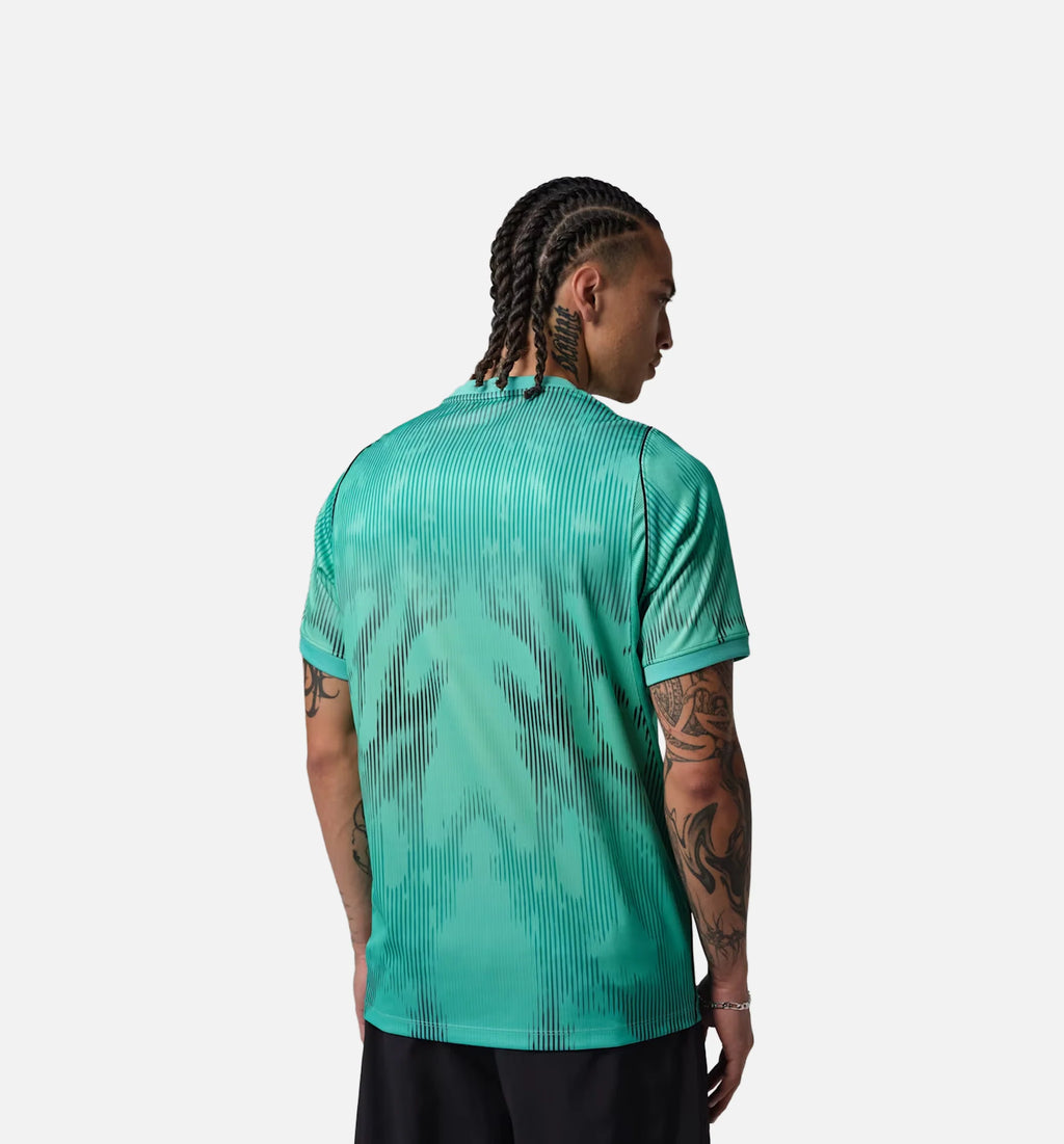 Brazil 2026 Stadium Goalkeeper Dri Fit Soccer Replica Mens Short Sleeve Shirt Light Menta Black