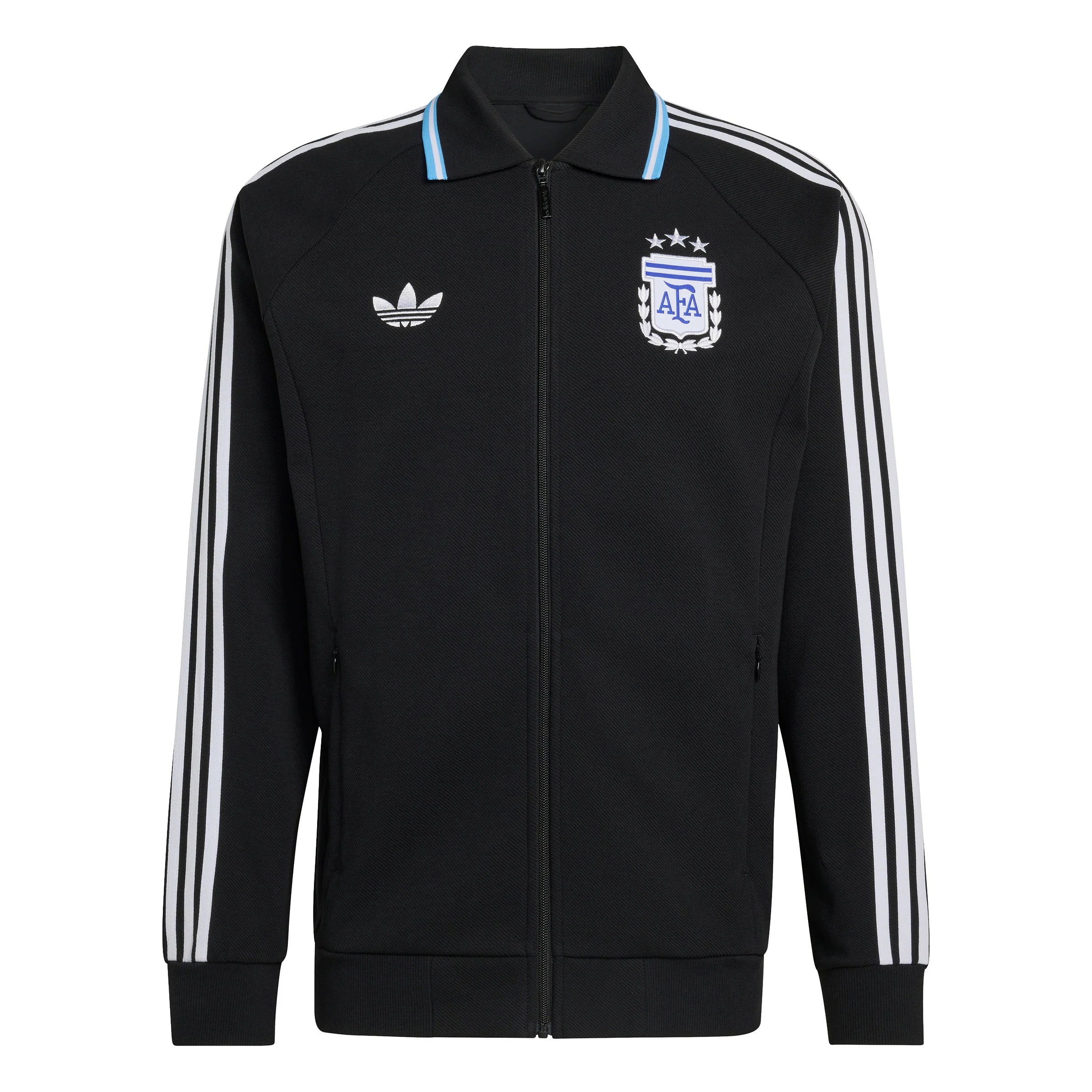 adidas Argentina Away Anthem Mens Soccer Jacket Black