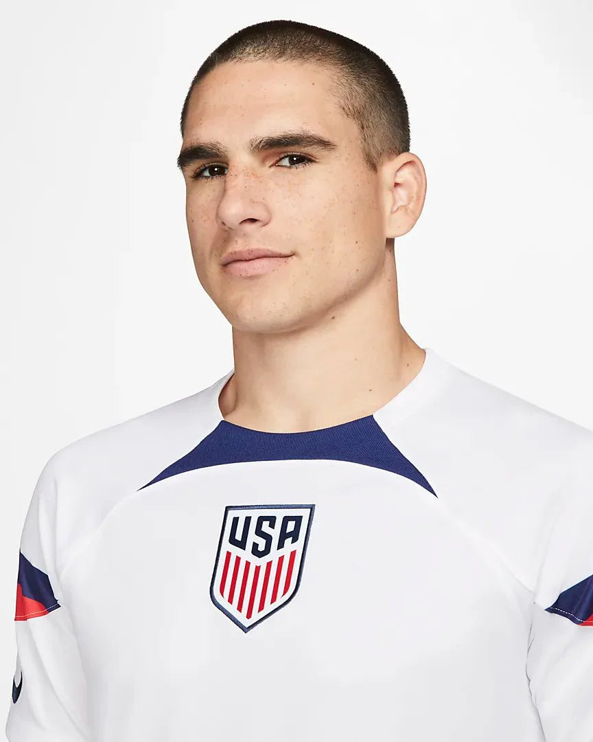 Nike USMNT 2022 Stadium Home Mens Jersey White
