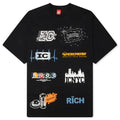 Rich S S Knit Tee Black
