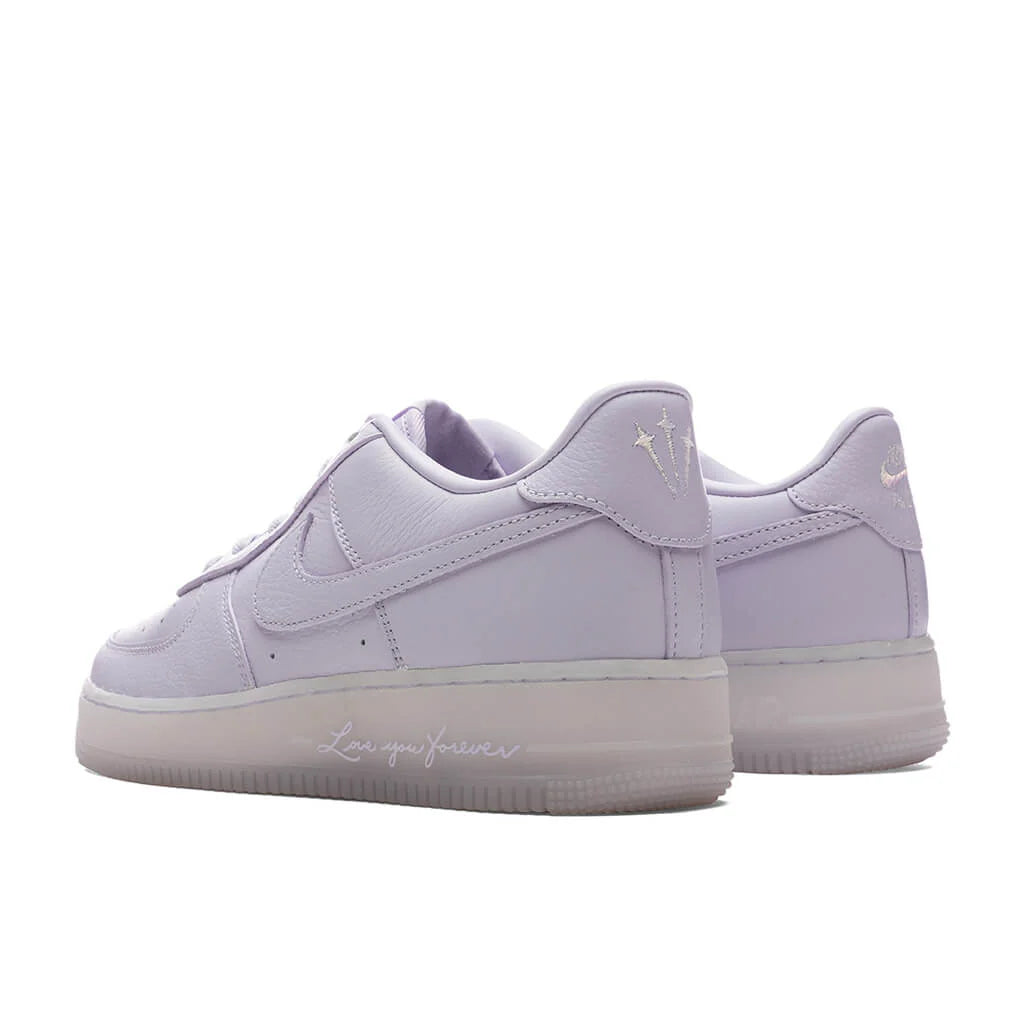 Nike x NOCTA Certified Lover Boy Air Force 1 Low GS Palest Purple Cobalt Tint