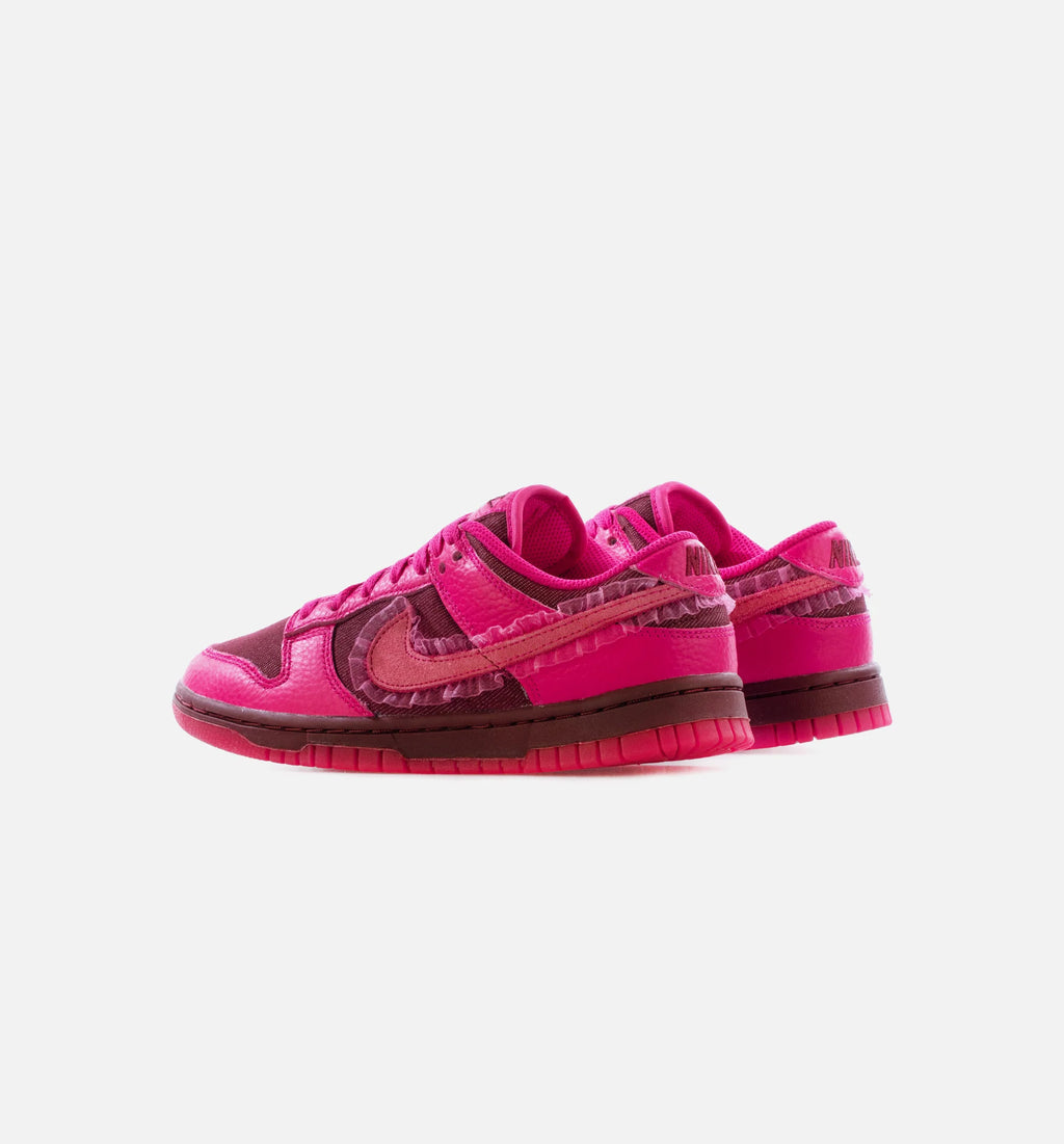 Dunk Low Valentines Day Womens Lifestyle Shoes Team Red Pink Prime Limit One Per Customer