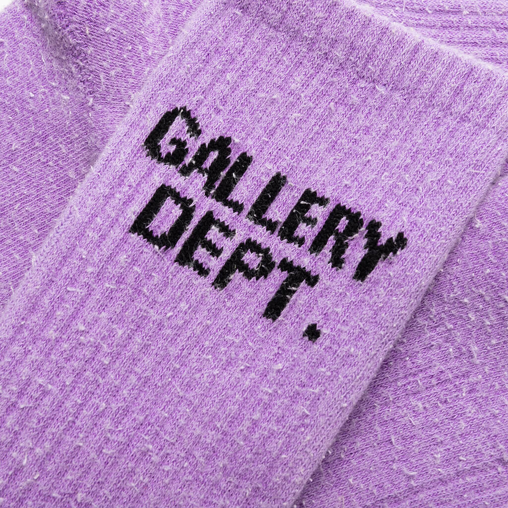 Clean Socks Fluorescent Purple