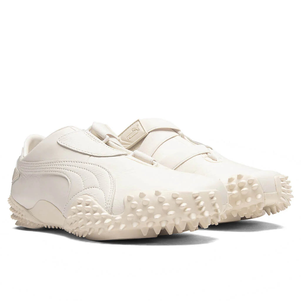 Womens Mostro Leather Frosted Ivory