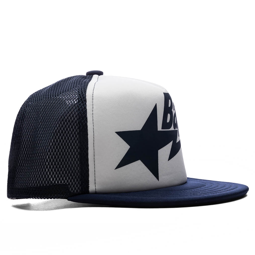 Kids Bape STA Mesh Cap Navy