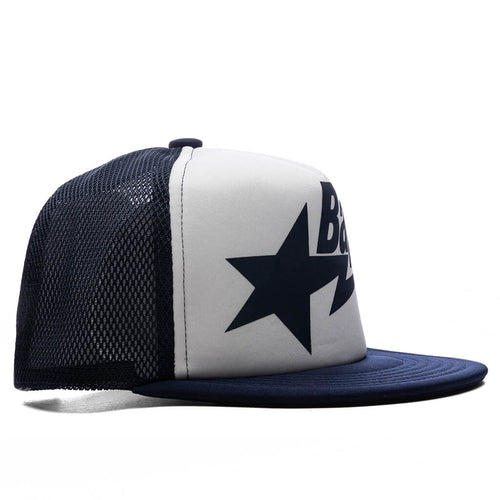 Kids Bape STA Mesh Cap Navy