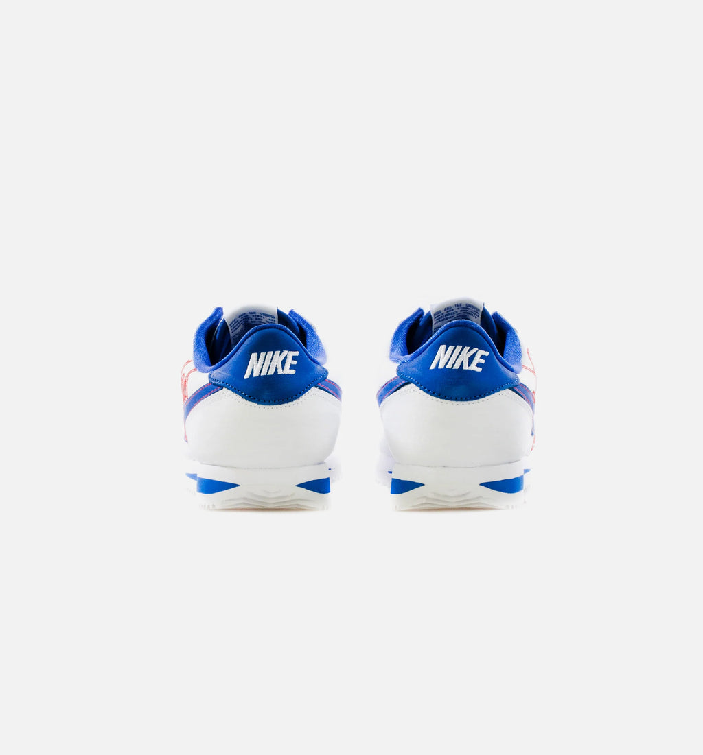 Cortez Basic Leather LA Mens Lifestyle Shoe White Red Blue