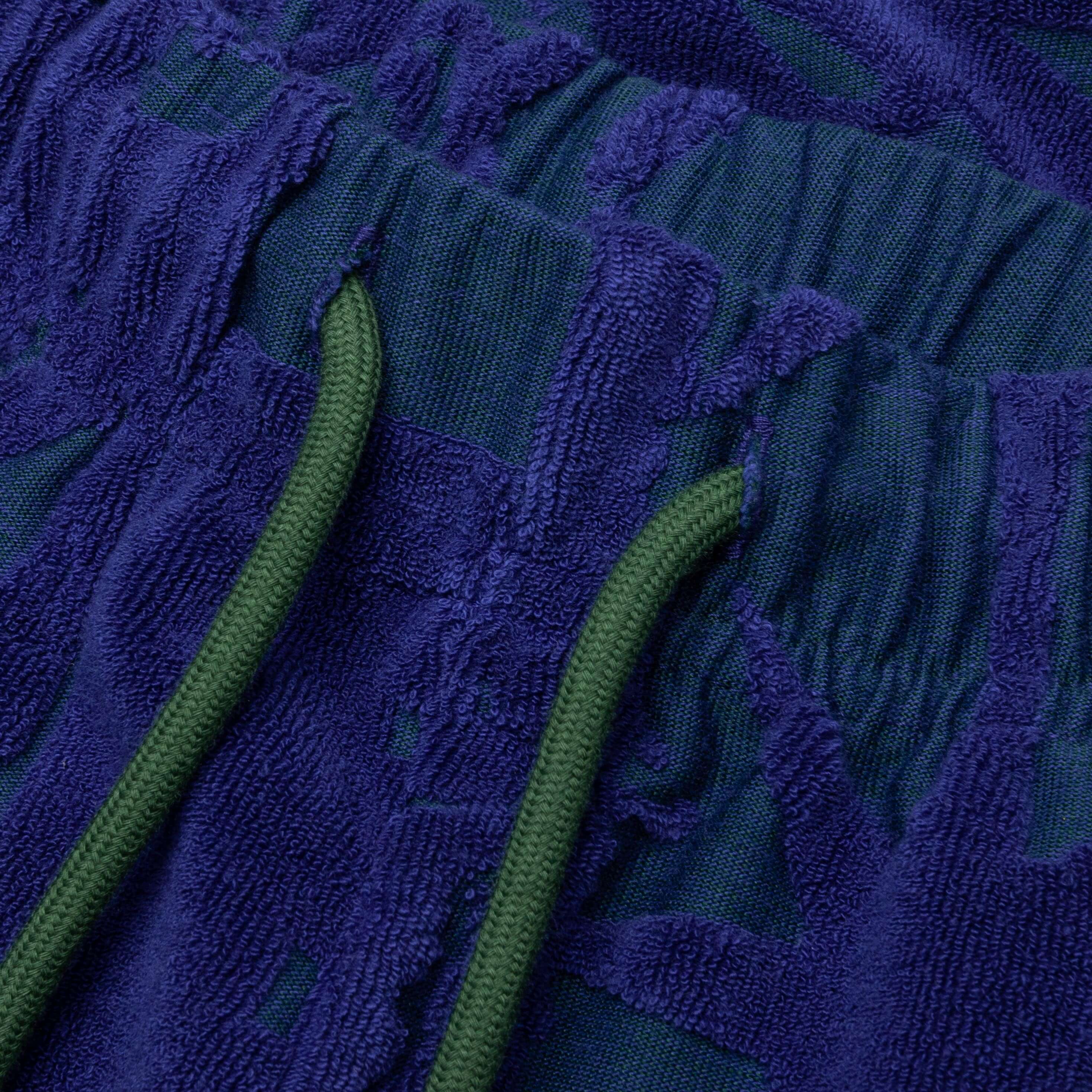 Terry Towelling Short Blue Green