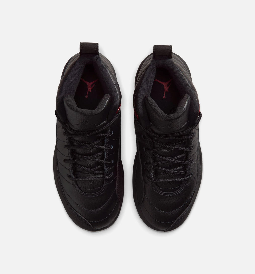 Air Jordan 12 Retro Bloodline Preschool Lifestyle Shoe Black Varsity Red Free Shipping