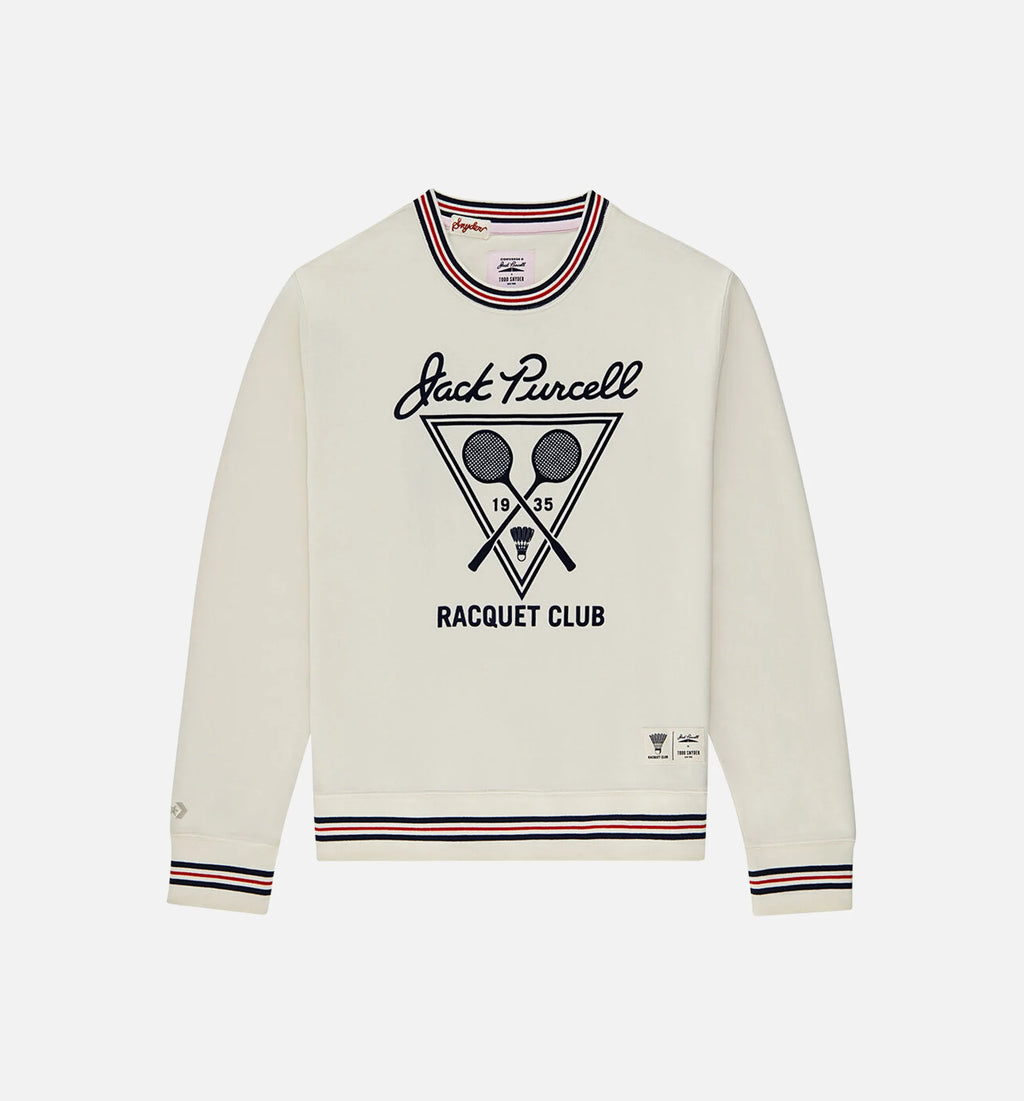 Converse X Todd Snyder Po Mens Crew Hoodie White Blue