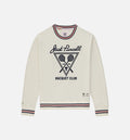 Converse X Todd Snyder Po Mens Crew Hoodie White Blue