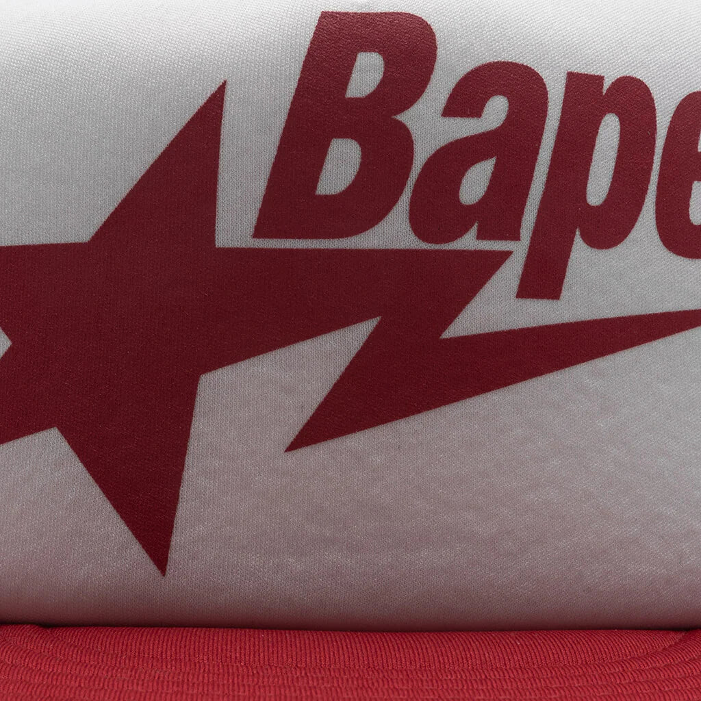 Kids Bape STA Mesh Cap Red
