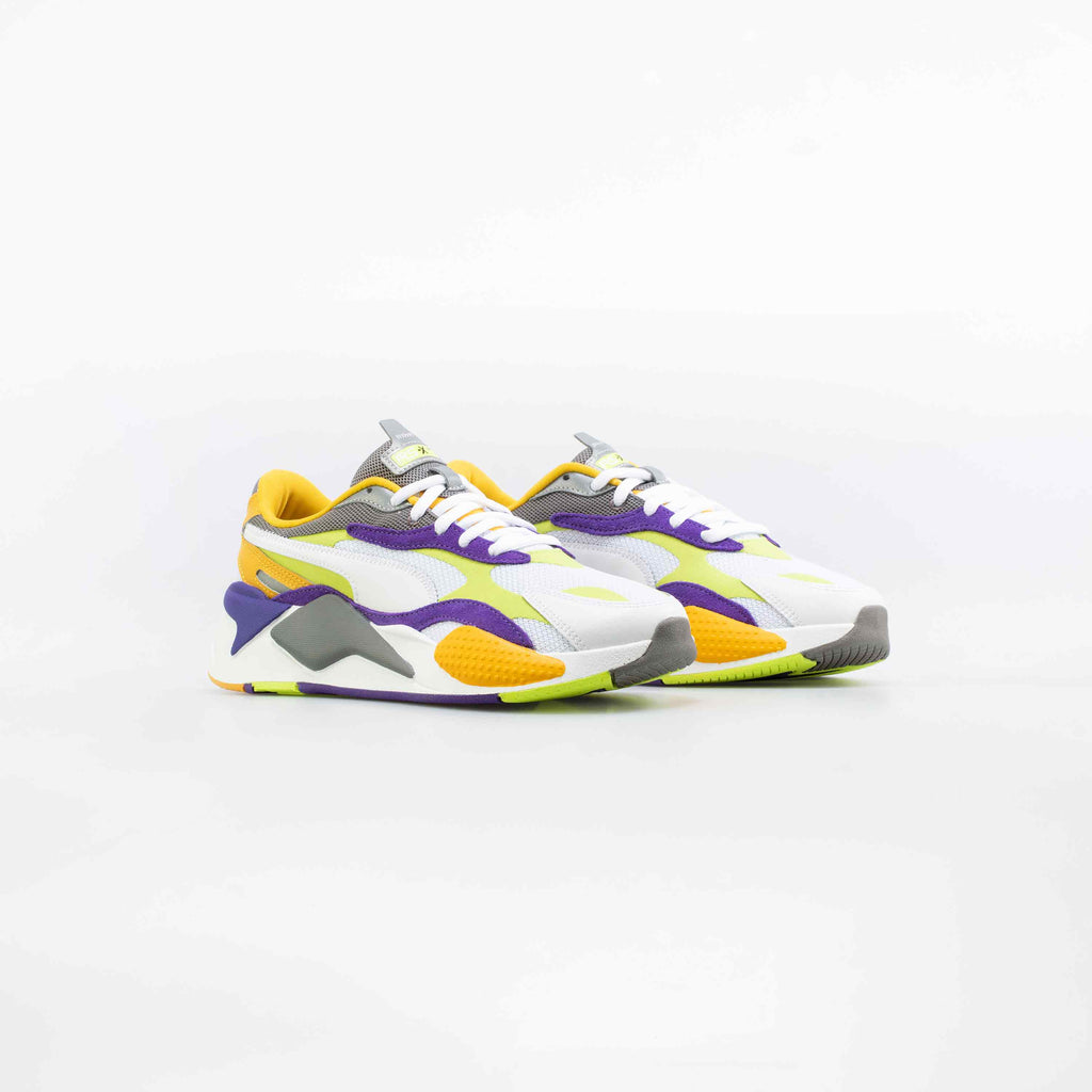 RS X Level Up Mens Running Shoe White Green