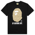 Bape Logo Monogram By Bathing Ape Tee Black Beige