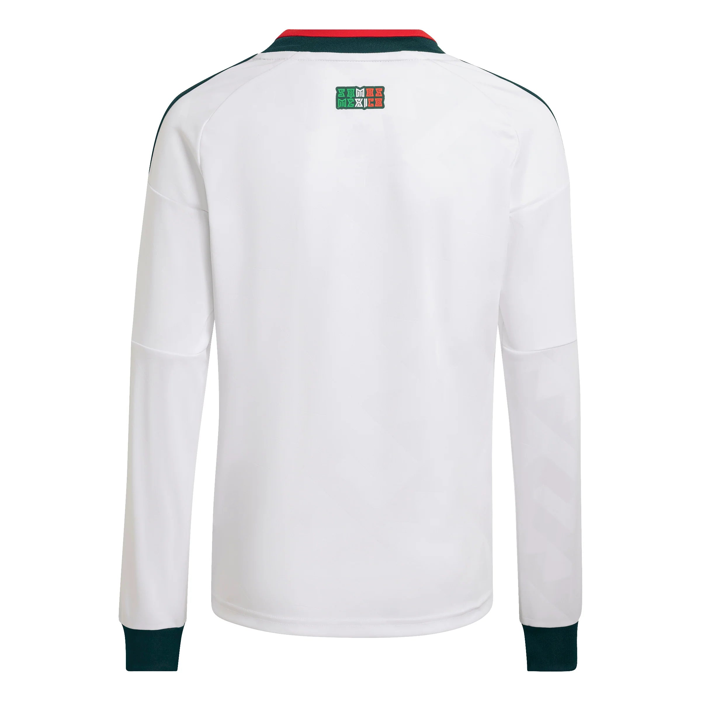 adidas Mexico Away Long Sleeve Youth Soccer Jersey 2026 White