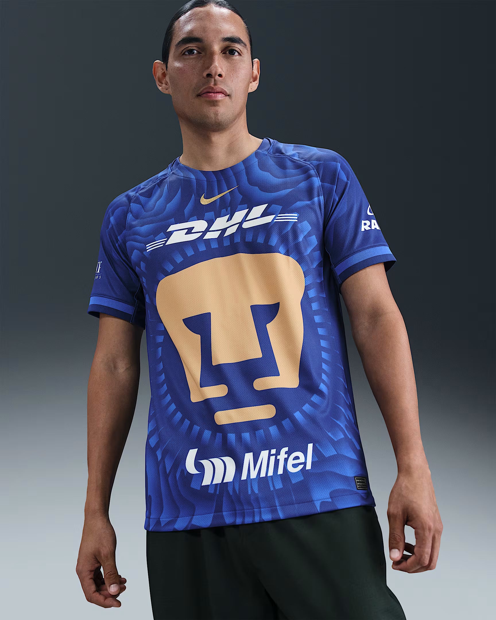 Nike Pumas UNAM 2025 26 Stadium Away Mens Nike Dri FIT Soccer Replica Jersey
