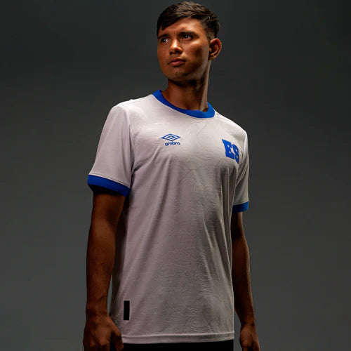 Umbro Salvador Away Mens Soccer Jersey 26 White Royal