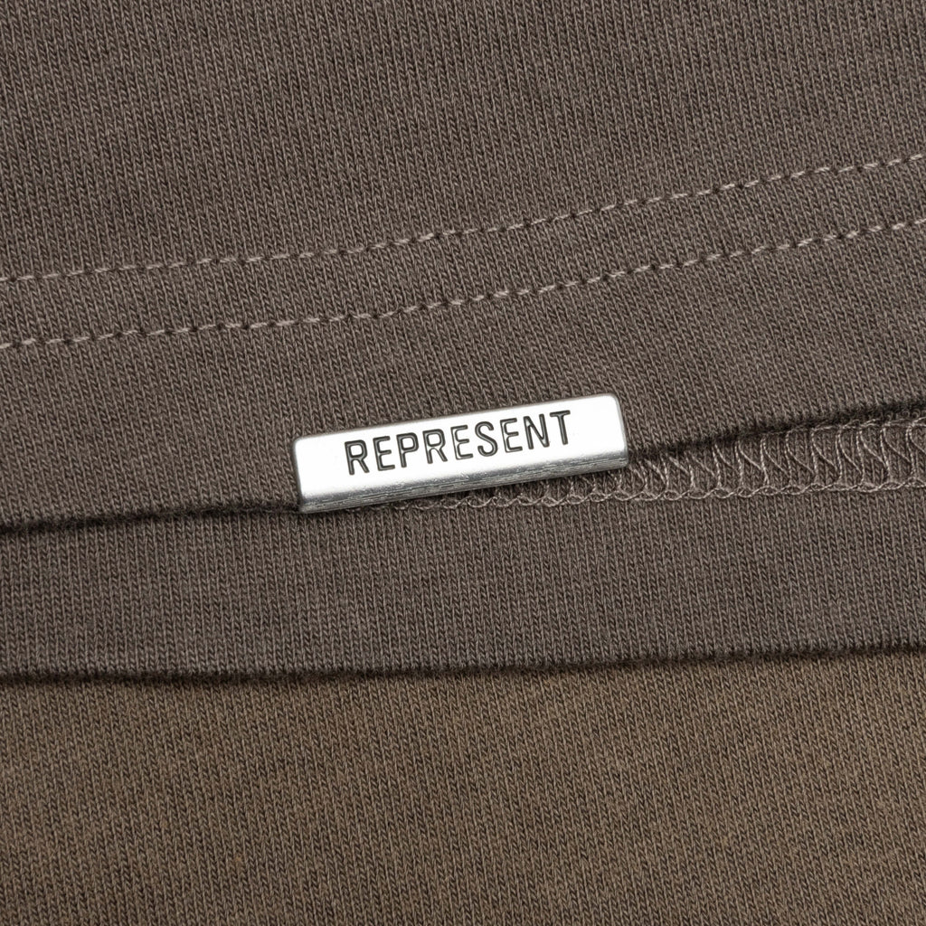 Crest T Shirt Dark Taupe