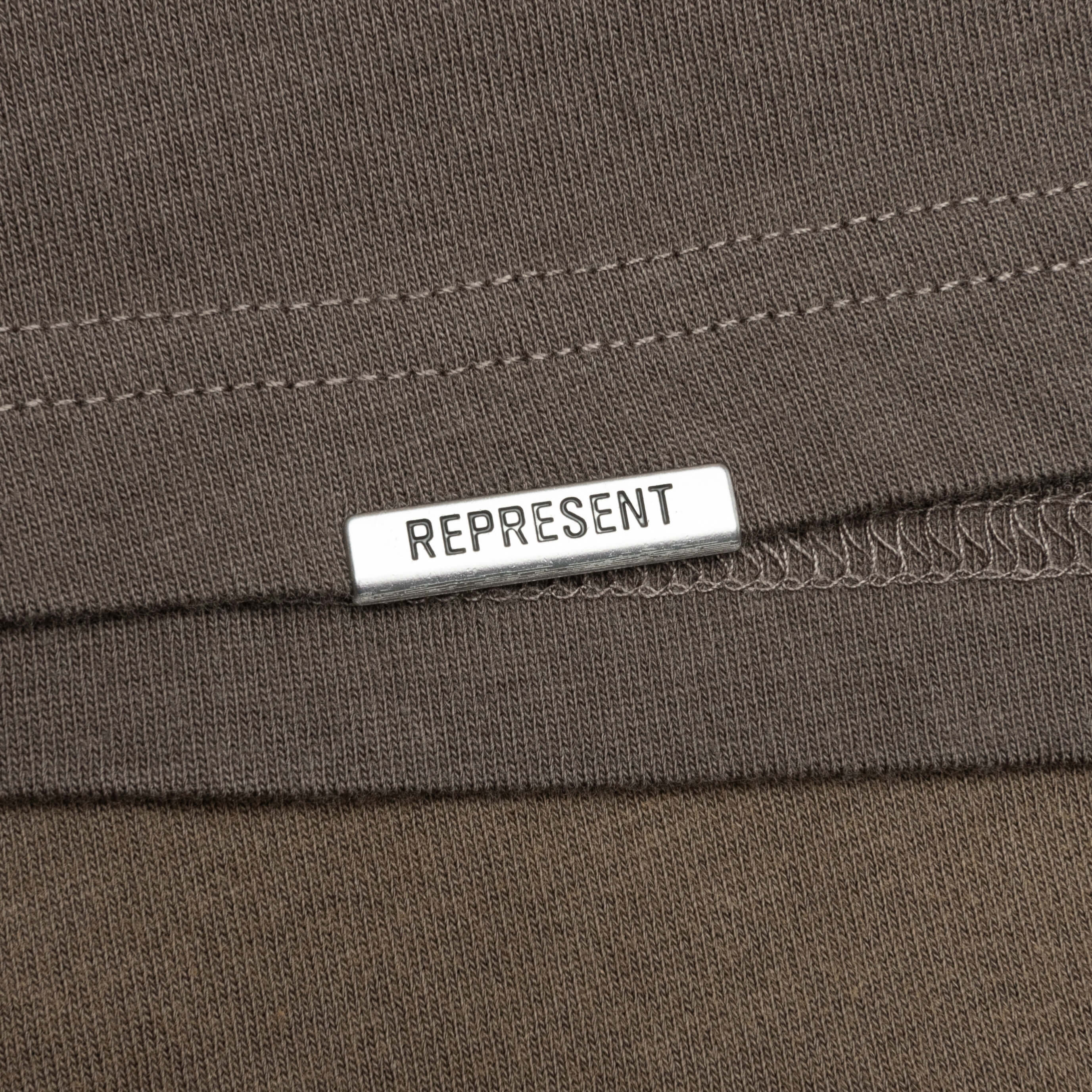 Crest T Shirt Dark Taupe