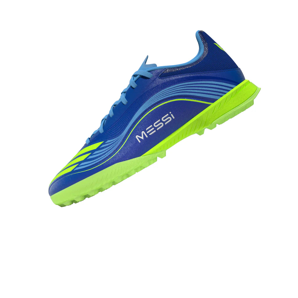 adidas F50 Messi League TF Mens Soccer Cleats Royal Blue Yellow Blue