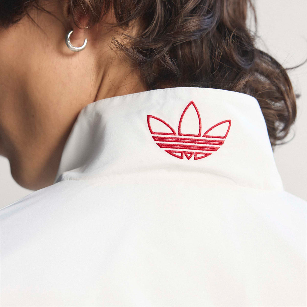 adidas Graphic Woven Mens Soccer Track Top White Blue Red