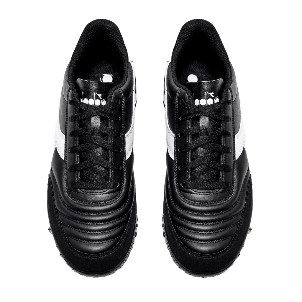 Diadora Calcetto GR LT TF Turf Football Boots Black White