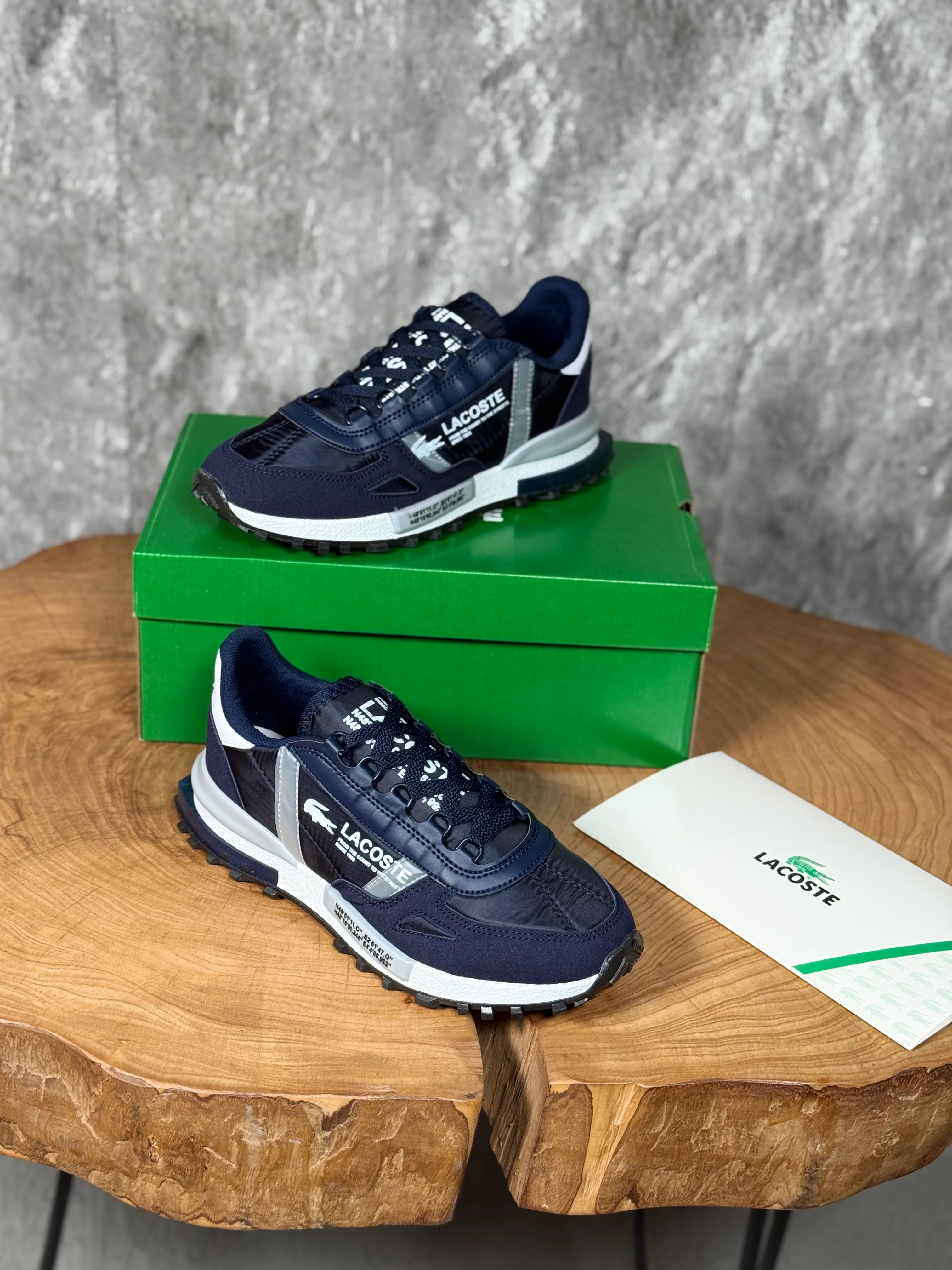 LACOSTE BEYAZ MAVİ TABANLI