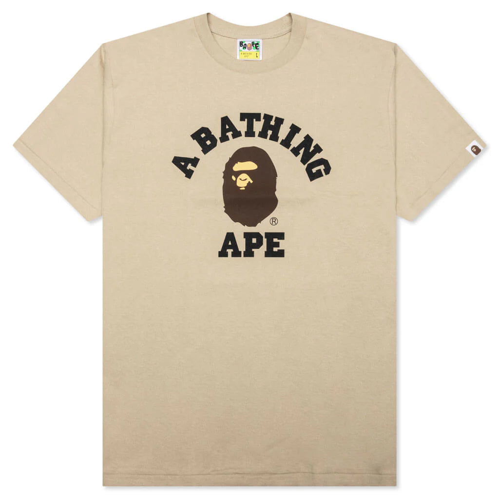 College Tee Beige