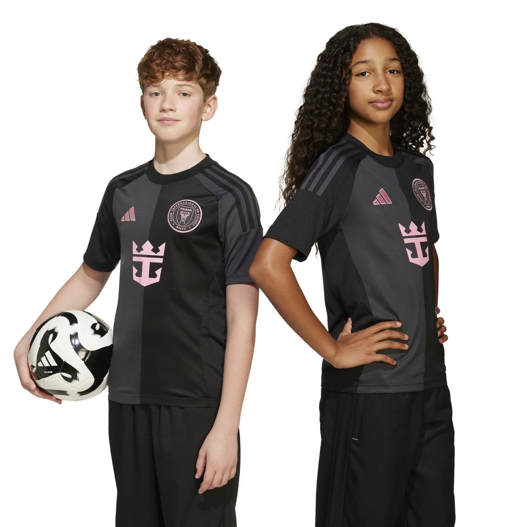 adidas Youth Inter Miami CF Messi Away Jersey 24 25 Black