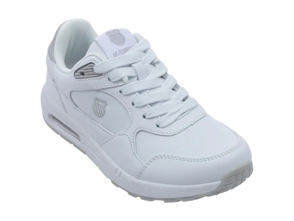 Tenis K Swiss Maxwell V Blanco y Gris para Mujer