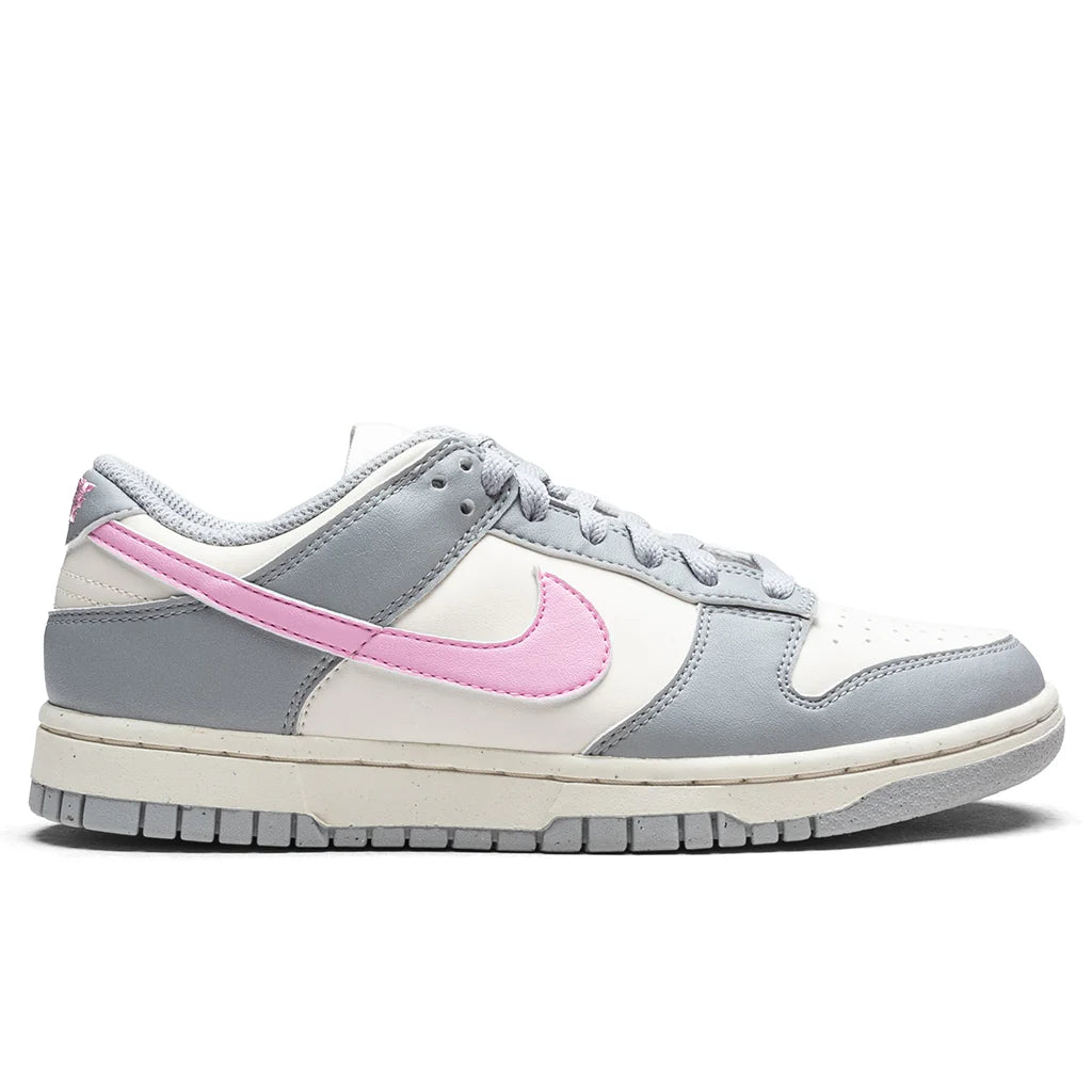 Womens Dunk Low Light Smoke Grey Pink Rise Pale Ivory